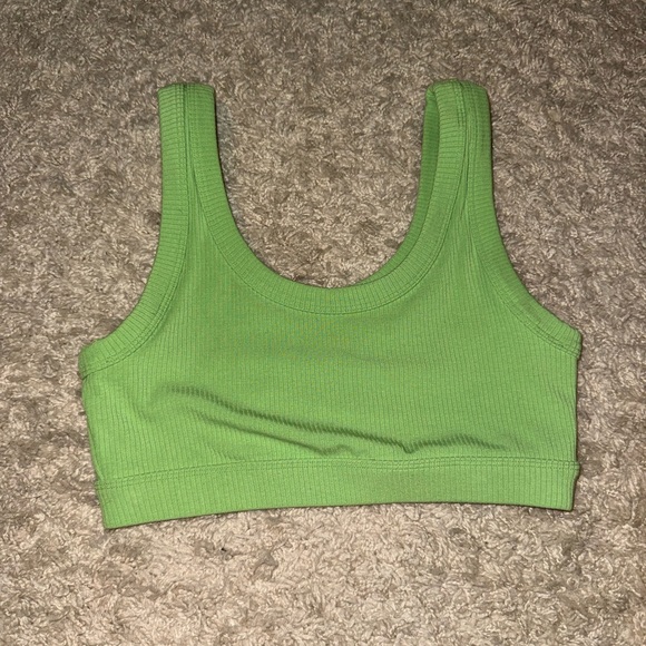 ALO Yoga Other - Alo Green Ribbed Sports Bra